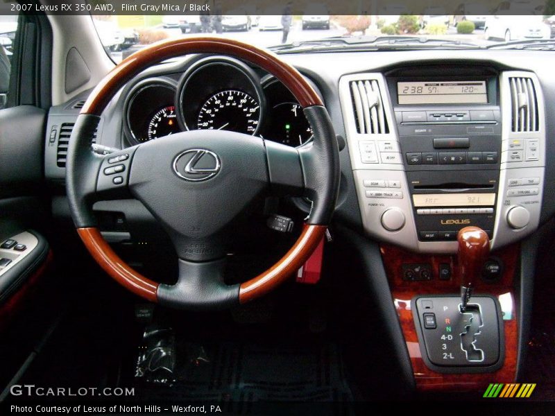 Flint Gray Mica / Black 2007 Lexus RX 350 AWD