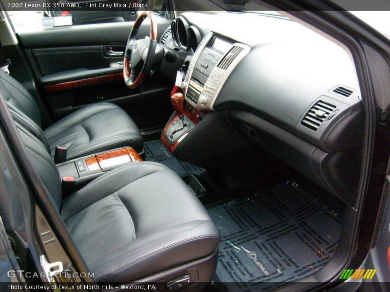 Flint Gray Mica / Black 2007 Lexus RX 350 AWD