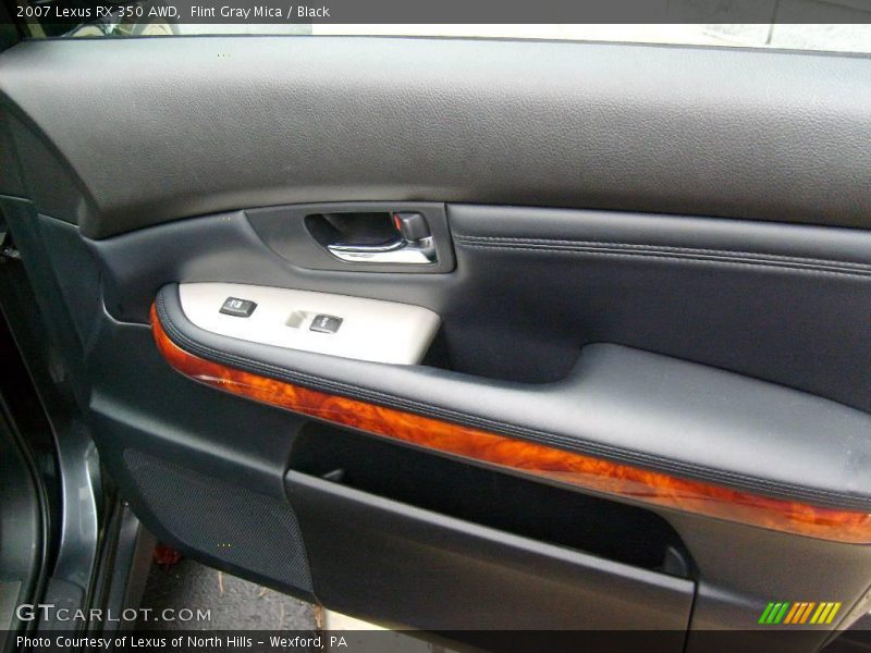 Flint Gray Mica / Black 2007 Lexus RX 350 AWD