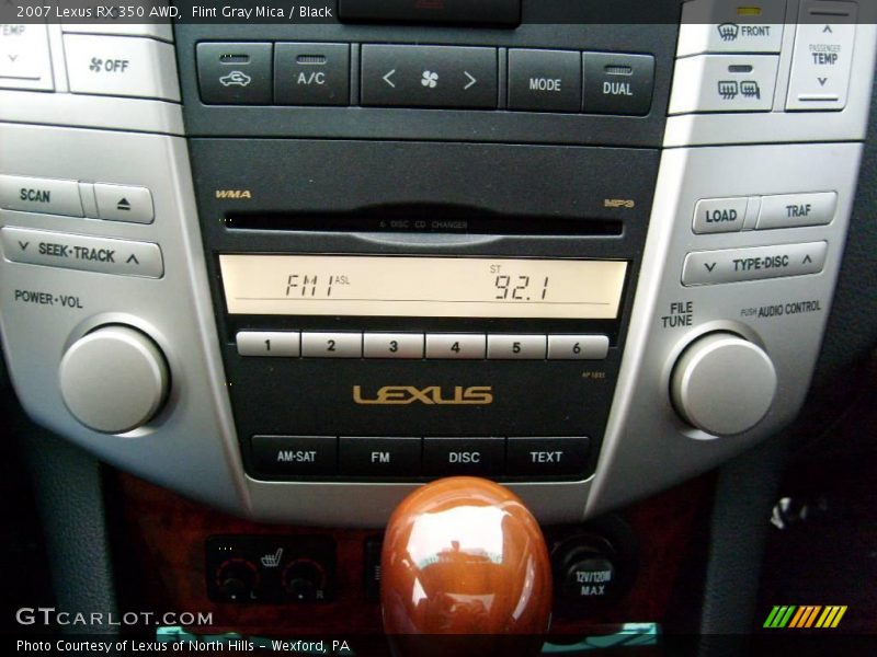 Flint Gray Mica / Black 2007 Lexus RX 350 AWD