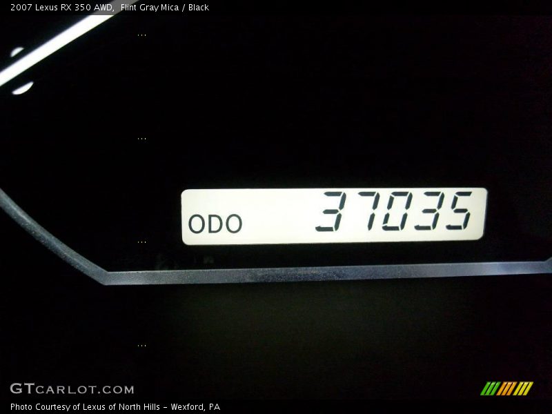 Flint Gray Mica / Black 2007 Lexus RX 350 AWD