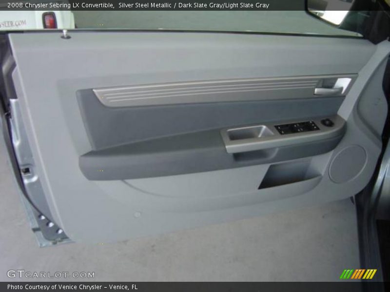 Silver Steel Metallic / Dark Slate Gray/Light Slate Gray 2008 Chrysler Sebring LX Convertible