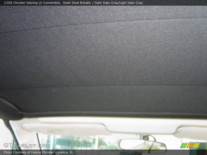 Silver Steel Metallic / Dark Slate Gray/Light Slate Gray 2008 Chrysler Sebring LX Convertible
