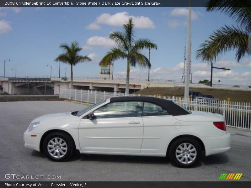 Stone White / Dark Slate Gray/Light Slate Gray 2008 Chrysler Sebring LX Convertible