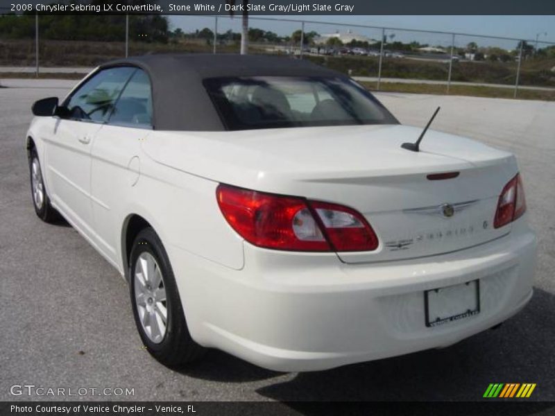 Stone White / Dark Slate Gray/Light Slate Gray 2008 Chrysler Sebring LX Convertible