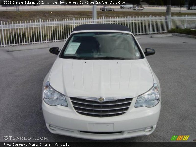 Stone White / Dark Slate Gray/Light Slate Gray 2008 Chrysler Sebring LX Convertible