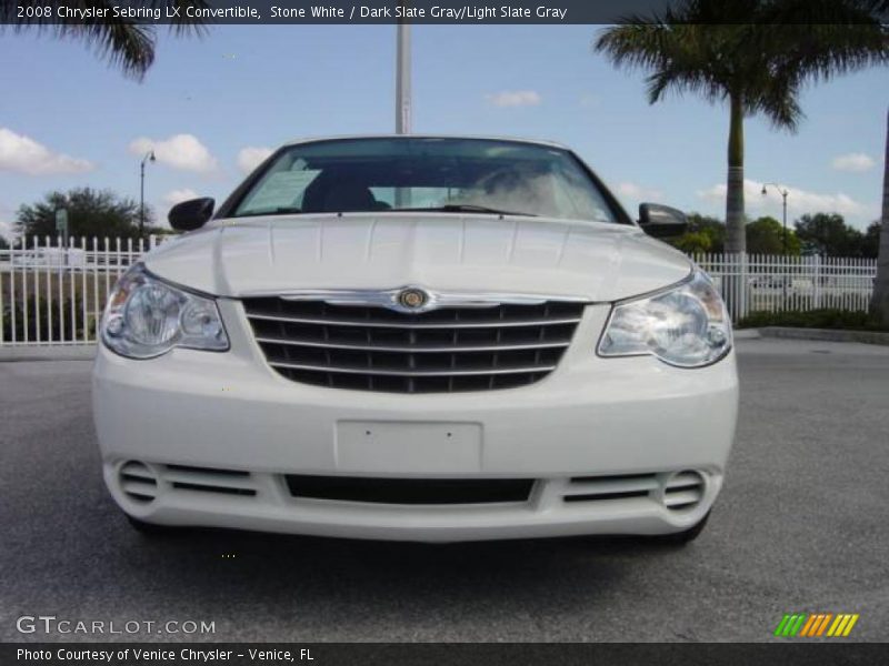 Stone White / Dark Slate Gray/Light Slate Gray 2008 Chrysler Sebring LX Convertible