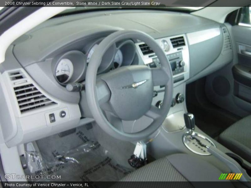 Stone White / Dark Slate Gray/Light Slate Gray 2008 Chrysler Sebring LX Convertible