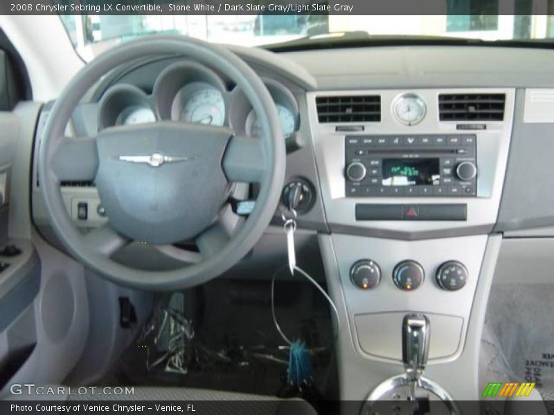 Stone White / Dark Slate Gray/Light Slate Gray 2008 Chrysler Sebring LX Convertible