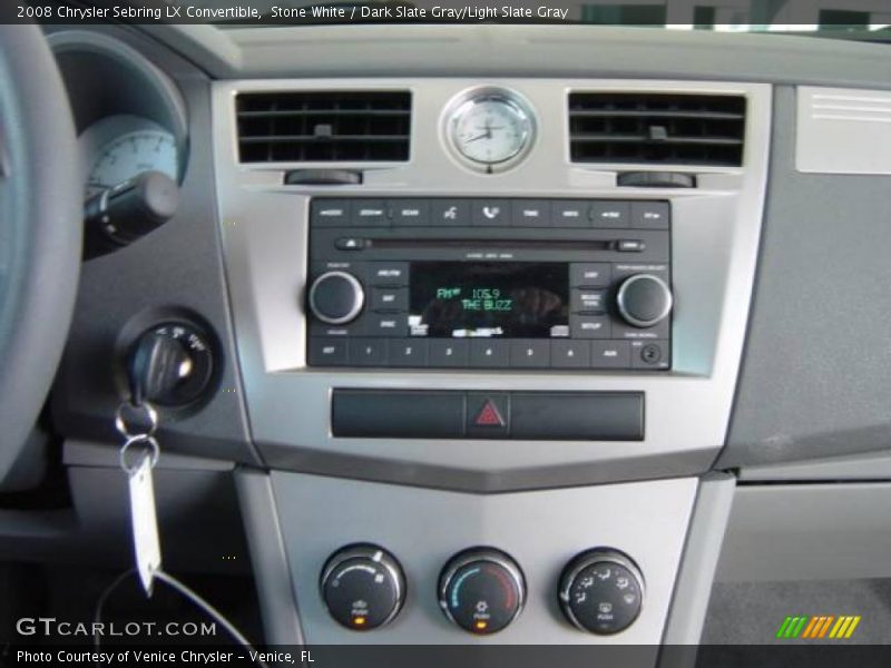 Stone White / Dark Slate Gray/Light Slate Gray 2008 Chrysler Sebring LX Convertible