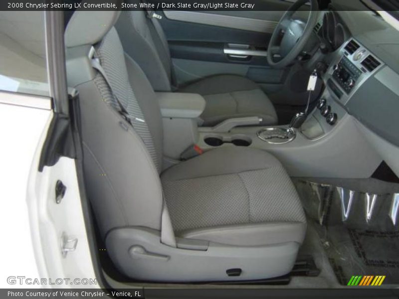 Stone White / Dark Slate Gray/Light Slate Gray 2008 Chrysler Sebring LX Convertible