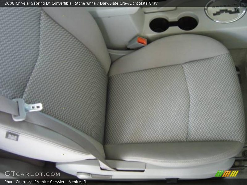 Stone White / Dark Slate Gray/Light Slate Gray 2008 Chrysler Sebring LX Convertible