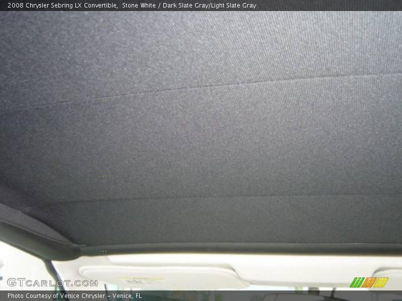 Stone White / Dark Slate Gray/Light Slate Gray 2008 Chrysler Sebring LX Convertible