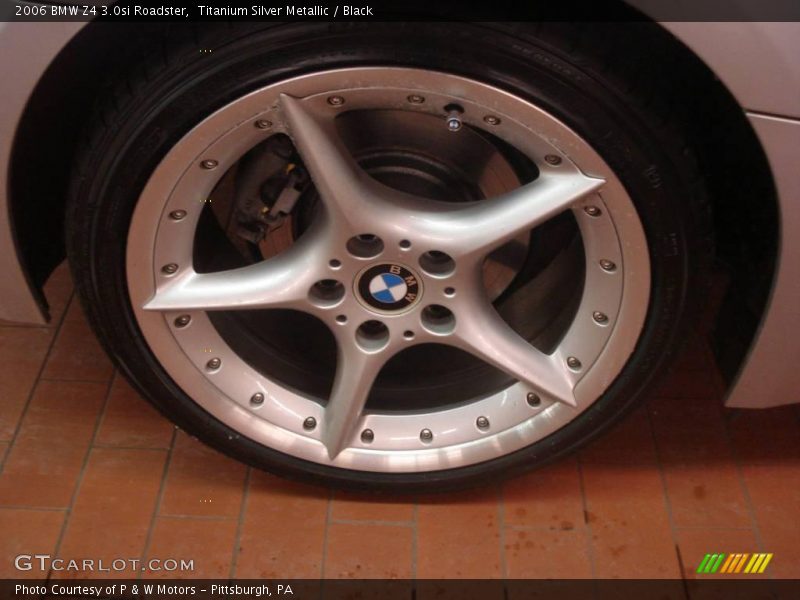 Titanium Silver Metallic / Black 2006 BMW Z4 3.0si Roadster