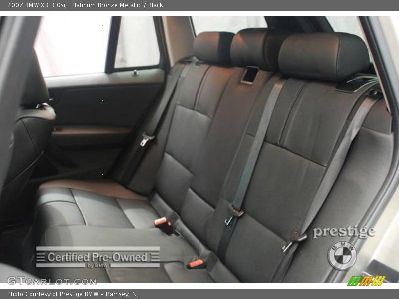 Platinum Bronze Metallic / Black 2007 BMW X3 3.0si