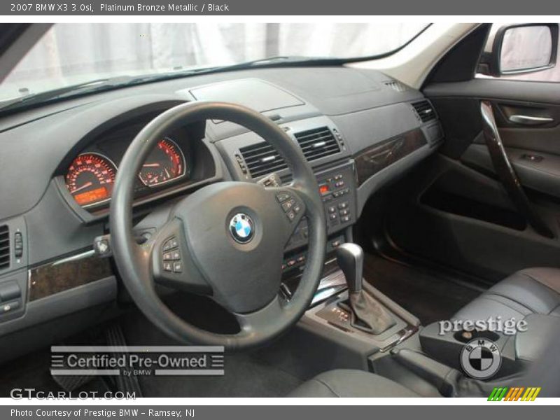 Platinum Bronze Metallic / Black 2007 BMW X3 3.0si