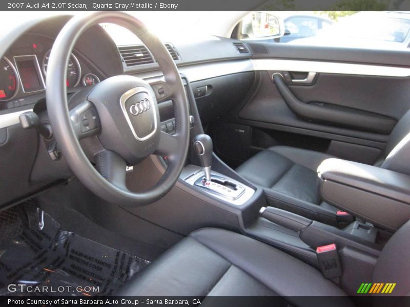 Quartz Gray Metallic / Ebony 2007 Audi A4 2.0T Sedan