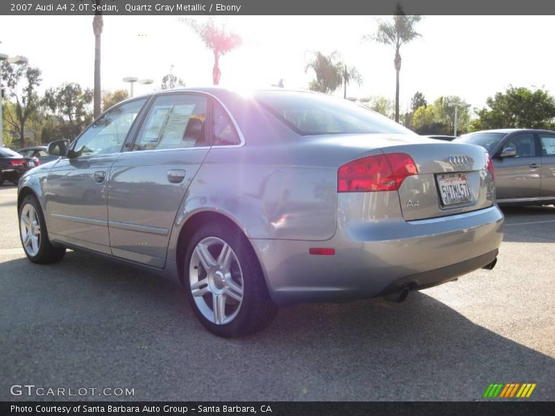 Quartz Gray Metallic / Ebony 2007 Audi A4 2.0T Sedan