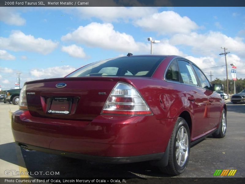 Merlot Metallic / Camel 2008 Ford Taurus SEL