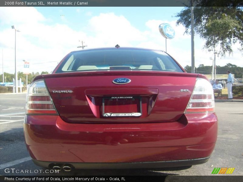 Merlot Metallic / Camel 2008 Ford Taurus SEL
