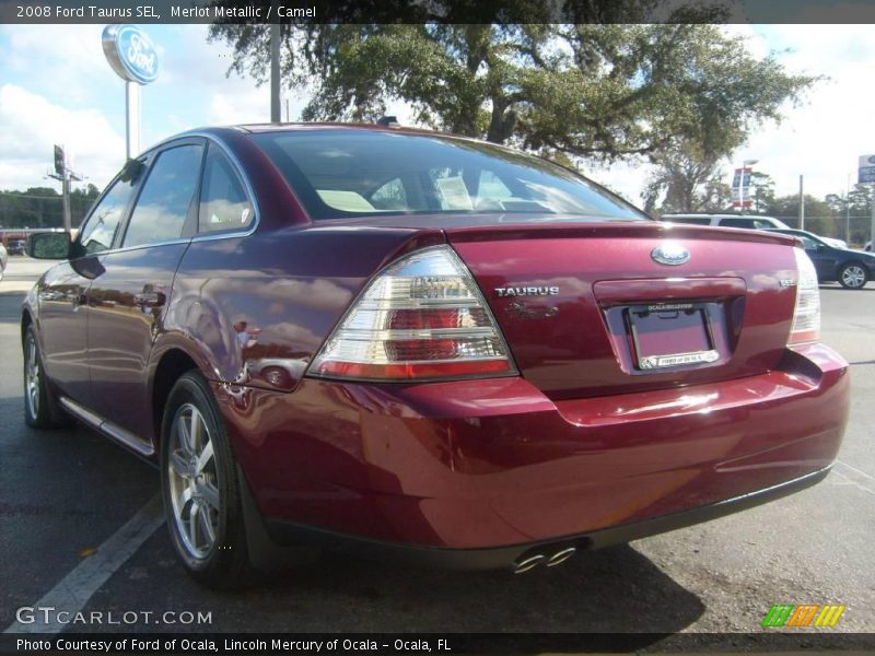 Merlot Metallic / Camel 2008 Ford Taurus SEL
