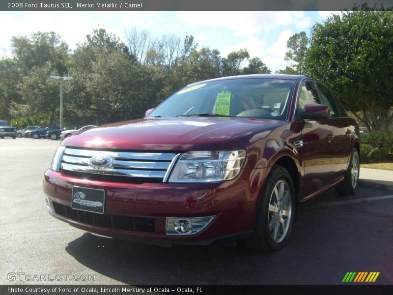 Merlot Metallic / Camel 2008 Ford Taurus SEL