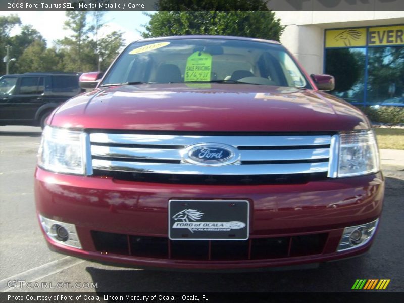 Merlot Metallic / Camel 2008 Ford Taurus SEL