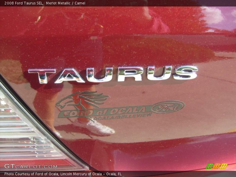 Merlot Metallic / Camel 2008 Ford Taurus SEL