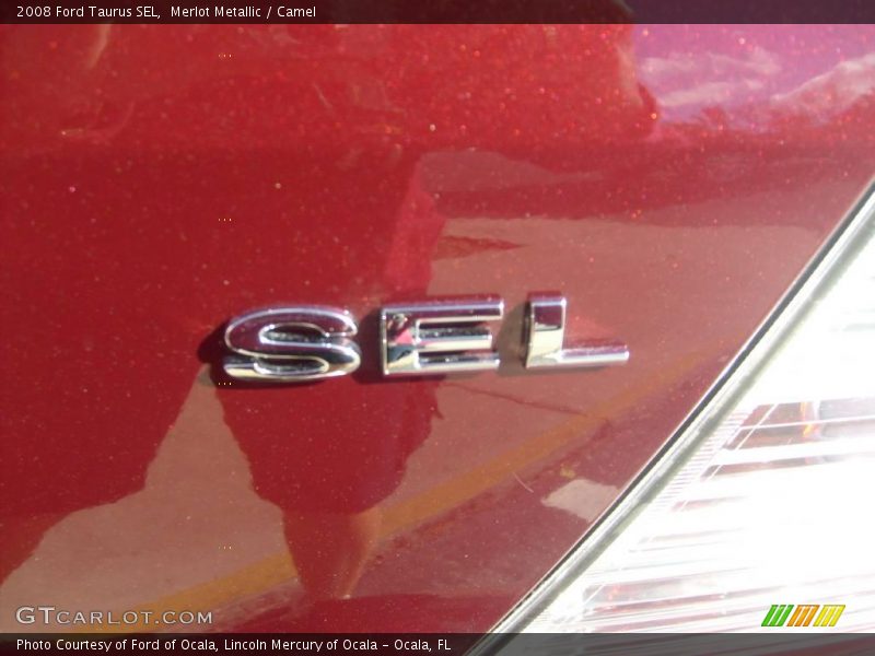 Merlot Metallic / Camel 2008 Ford Taurus SEL