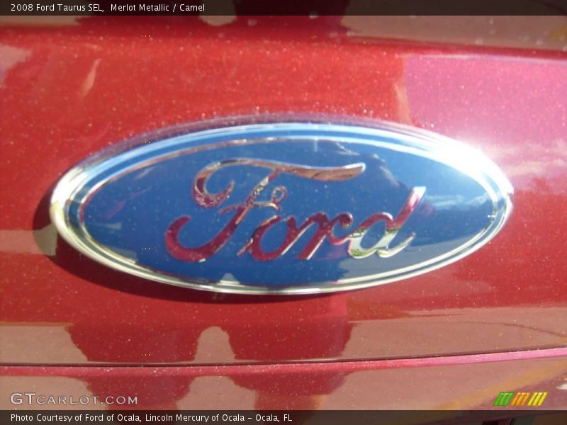 Merlot Metallic / Camel 2008 Ford Taurus SEL