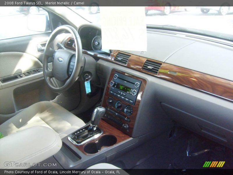 Merlot Metallic / Camel 2008 Ford Taurus SEL