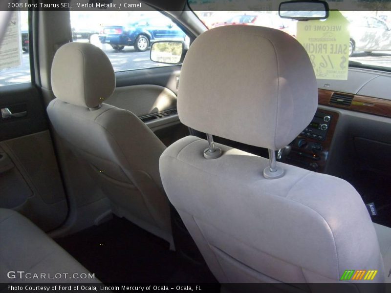 Merlot Metallic / Camel 2008 Ford Taurus SEL