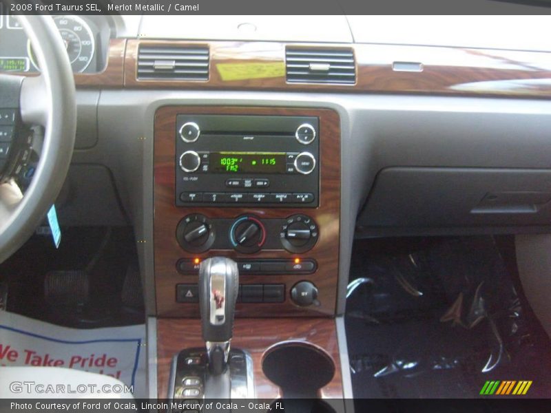 Merlot Metallic / Camel 2008 Ford Taurus SEL