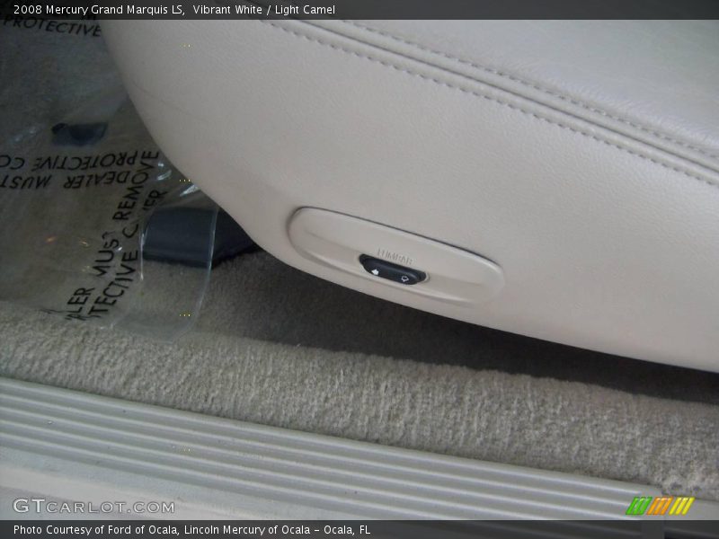 Vibrant White / Light Camel 2008 Mercury Grand Marquis LS