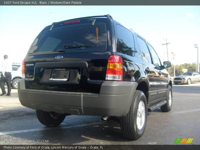 Black / Medium/Dark Pebble 2007 Ford Escape XLS