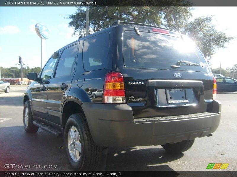 Black / Medium/Dark Pebble 2007 Ford Escape XLS