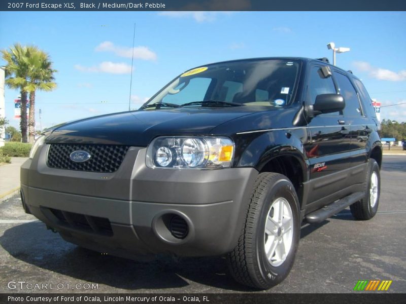 Black / Medium/Dark Pebble 2007 Ford Escape XLS