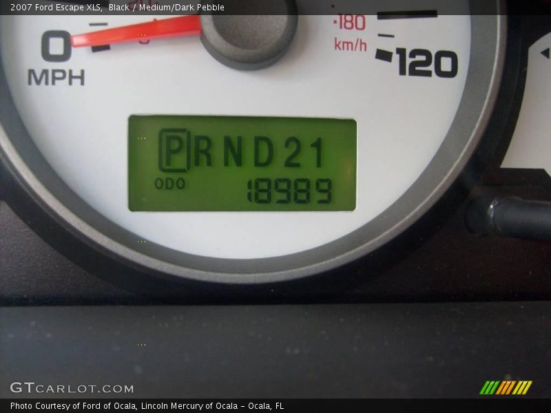 Black / Medium/Dark Pebble 2007 Ford Escape XLS