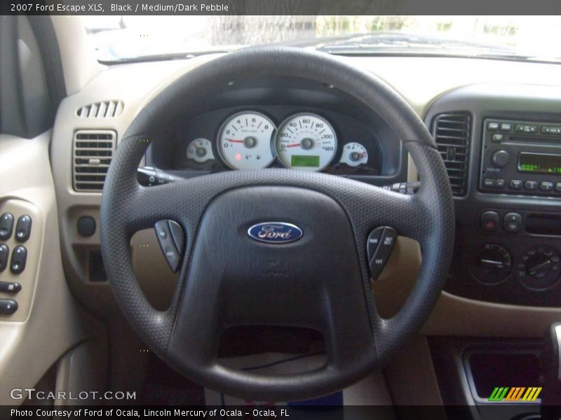 Black / Medium/Dark Pebble 2007 Ford Escape XLS
