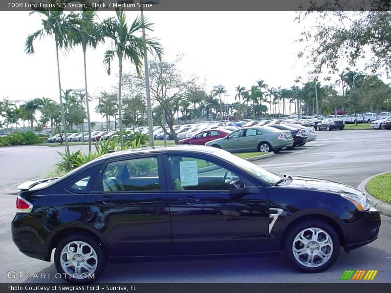 Black / Medium Stone 2008 Ford Focus SES Sedan