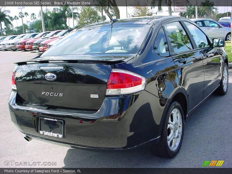 Black / Medium Stone 2008 Ford Focus SES Sedan