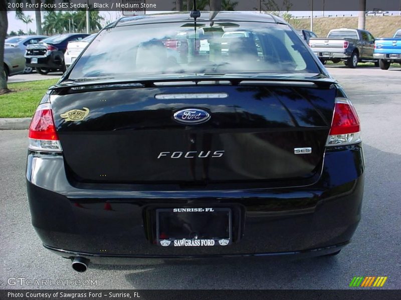 Black / Medium Stone 2008 Ford Focus SES Sedan