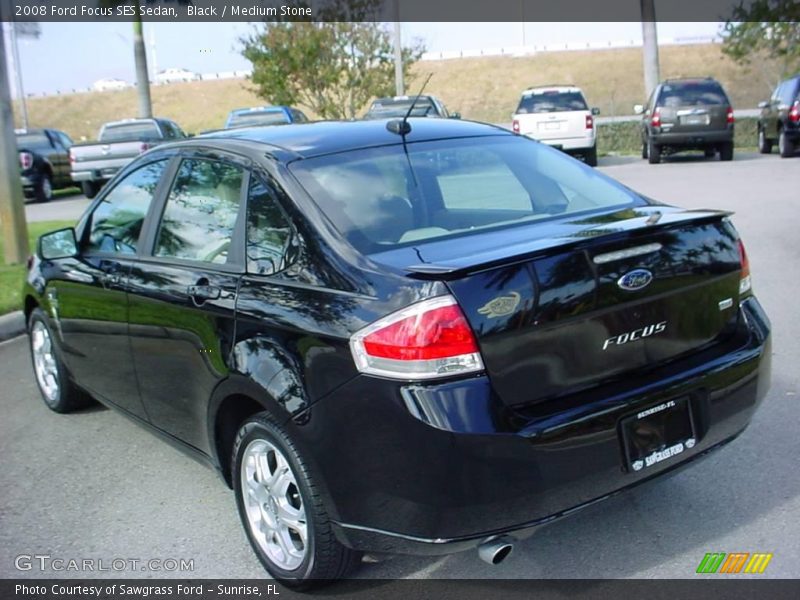 Black / Medium Stone 2008 Ford Focus SES Sedan