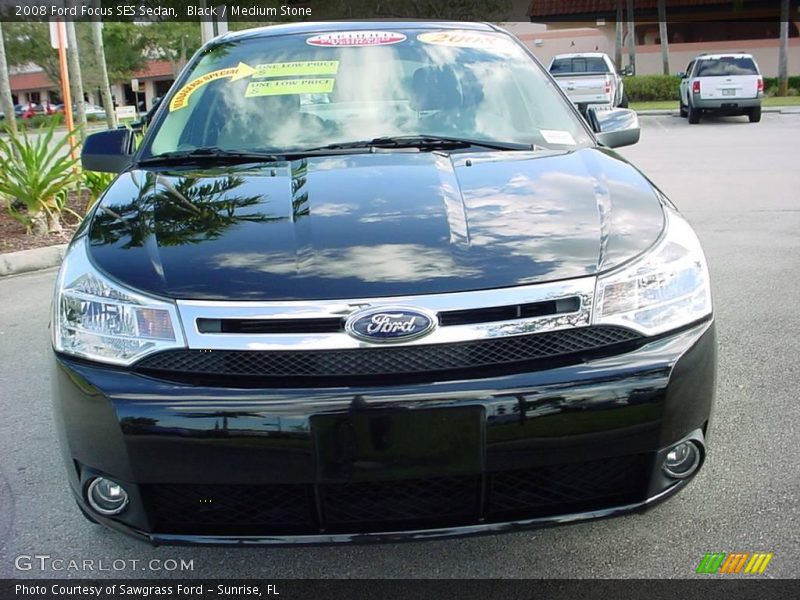 Black / Medium Stone 2008 Ford Focus SES Sedan