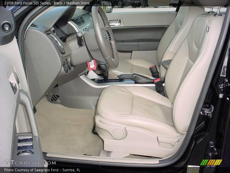 Black / Medium Stone 2008 Ford Focus SES Sedan