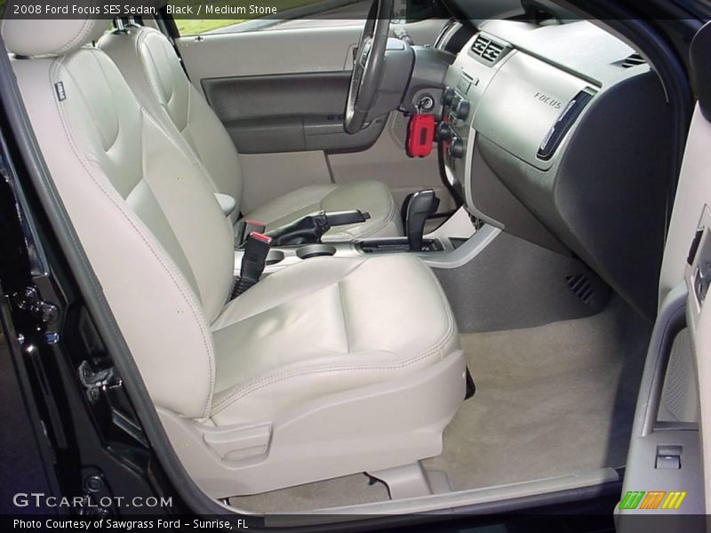 Black / Medium Stone 2008 Ford Focus SES Sedan