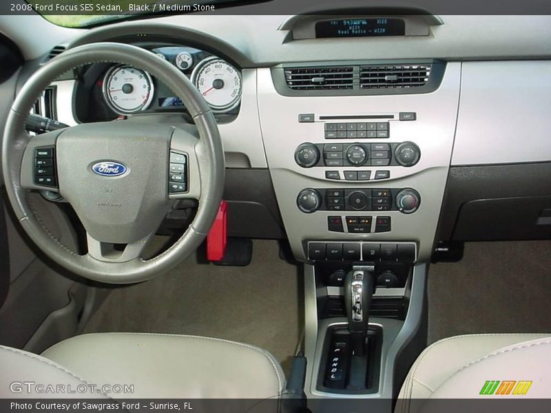 Black / Medium Stone 2008 Ford Focus SES Sedan