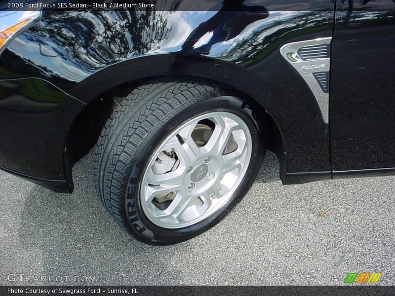Black / Medium Stone 2008 Ford Focus SES Sedan