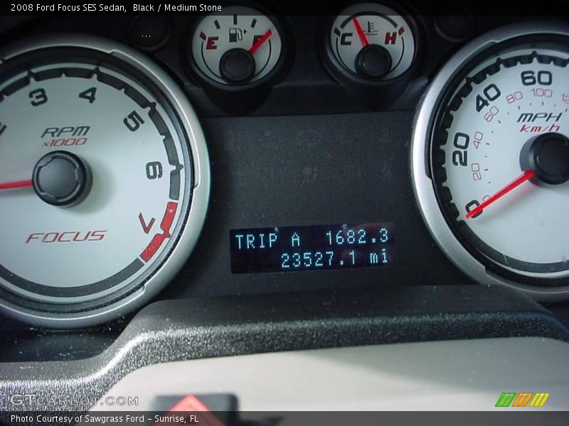 Black / Medium Stone 2008 Ford Focus SES Sedan