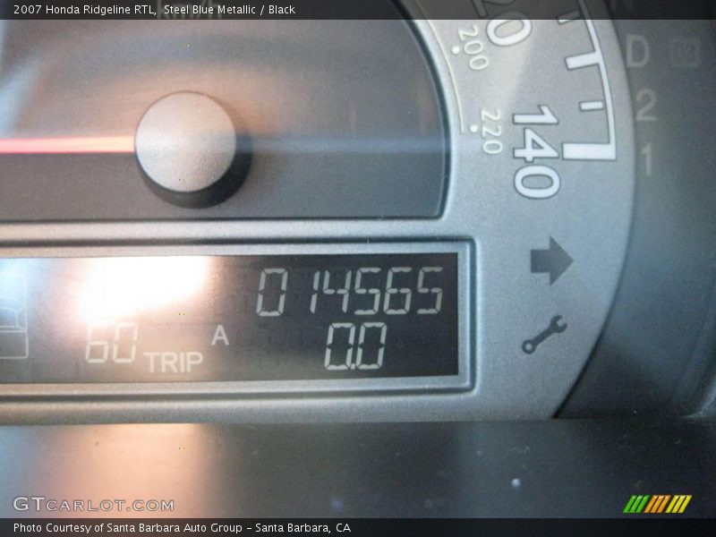 Steel Blue Metallic / Black 2007 Honda Ridgeline RTL